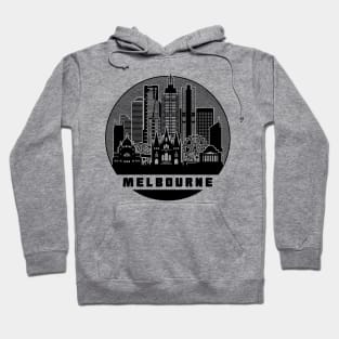 Melbourne Australia Skyline Hoodie